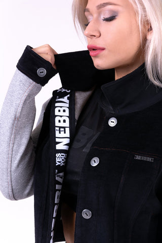 Nebbia Baseball Jacket 686 - Black - Urban Gym Wear