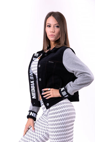 Nebbia Baseball Jacket 686 - Black - Urban Gym Wear