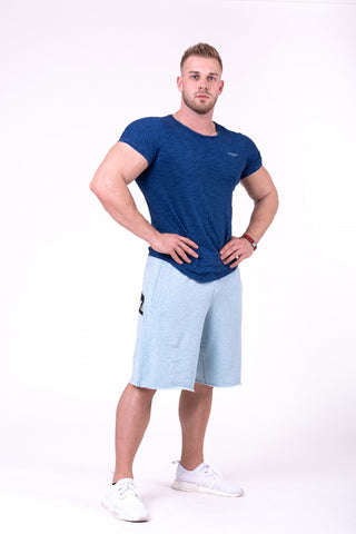 Nebbia Be Rebel! Shorts 150 - Light Blue - Urban Gym Wear