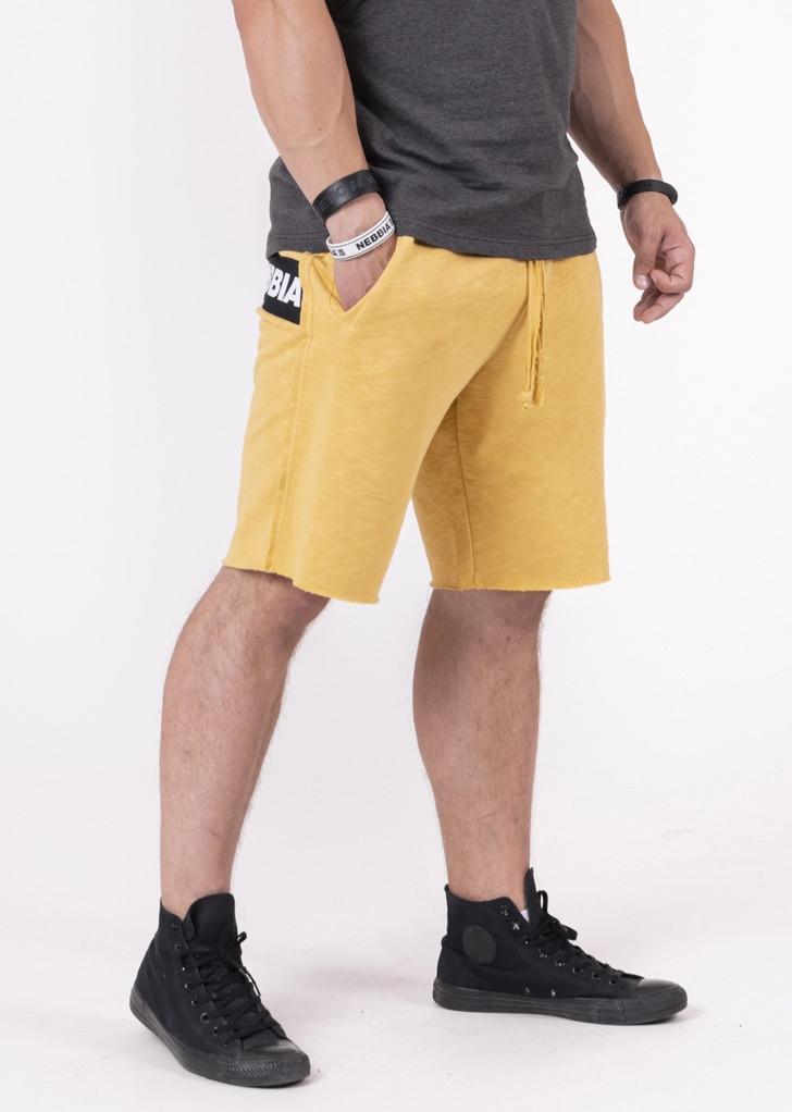Nebbia Be Rebel! Shorts 150 - Mustard - Urban Gym Wear