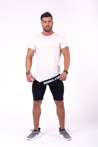 Nebbia Be Rebel! T-Shirt 140 - Light Brown - Urban Gym Wear