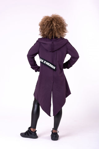 Nebbia Be Rebel! Tail Coat Jacket 681 - Burgundy - Urban Gym Wear