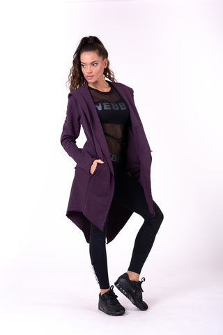 Nebbia Be Rebel! Tail Coat Jacket 681 - Burgundy - Urban Gym Wear