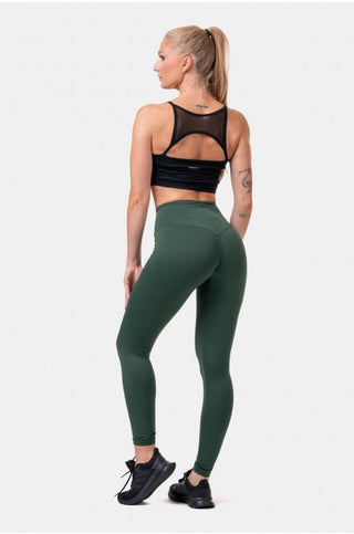 Nebbia Classic Hero High Waist Leggings - Dark Green - Urban Gym Wear