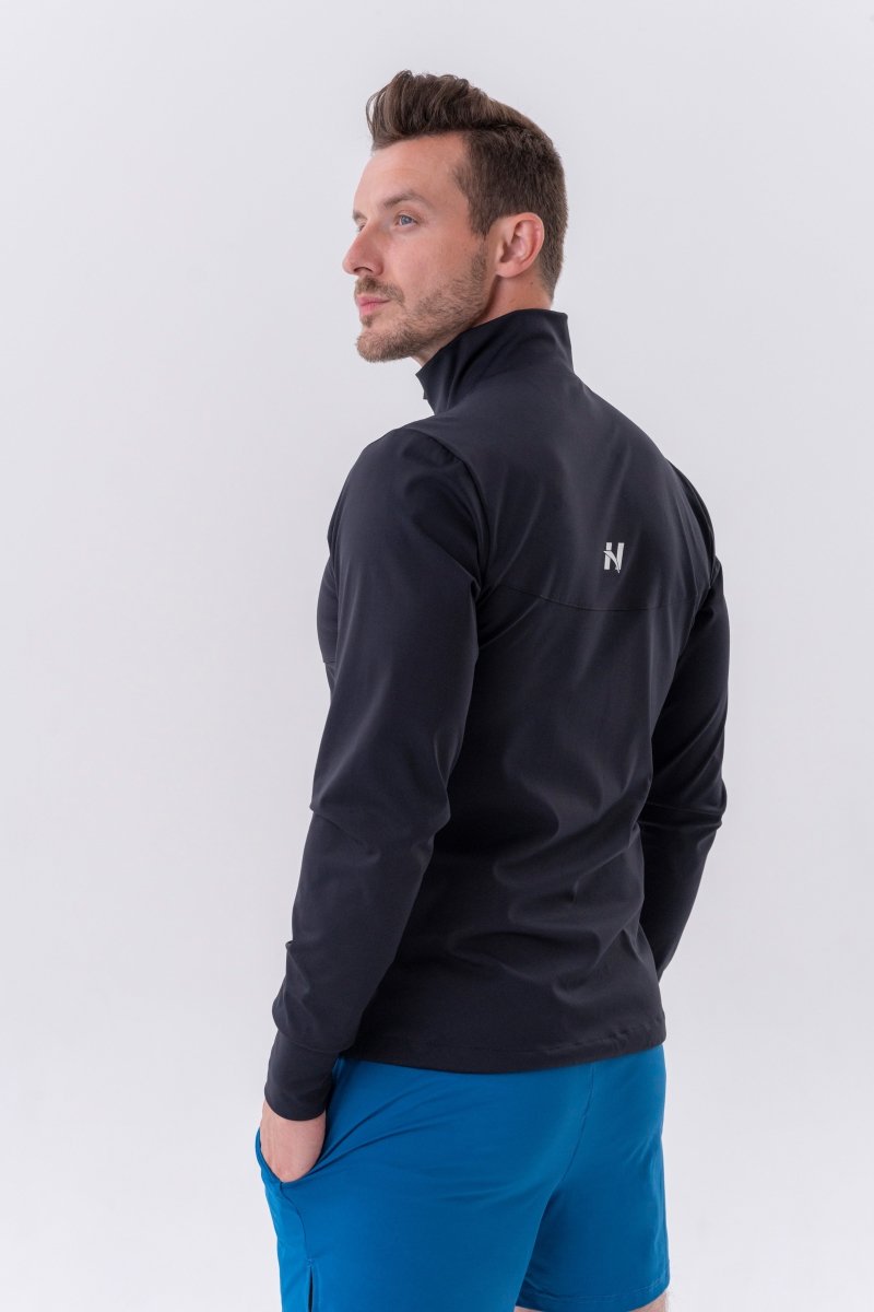Nebbia Control Sporty Zipper Jacket with Side Pockets 332 - Black - Urban Gym Wear