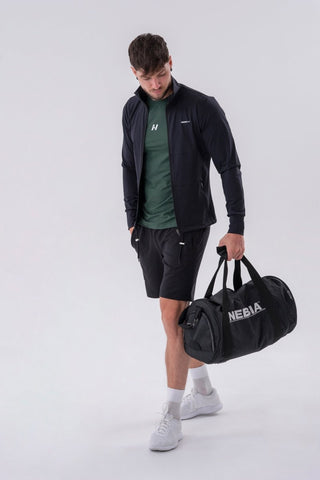 Nebbia Control Sporty Zipper Jacket with Side Pockets 332 - Black - Urban Gym Wear