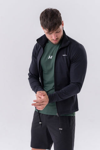 Nebbia Control Sporty Zipper Jacket with Side Pockets 332 - Black - Urban Gym Wear