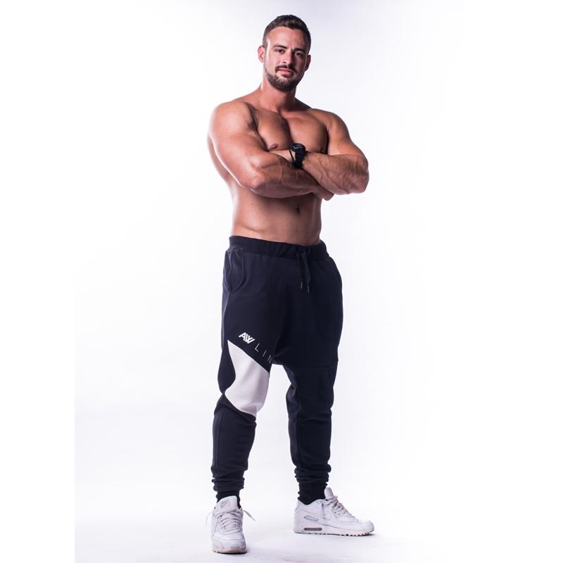 Peacock Eye Drop Crotch Men's Harem Pants in Black Peacock Eye Drop Crotch Men's Harem Pants in Black