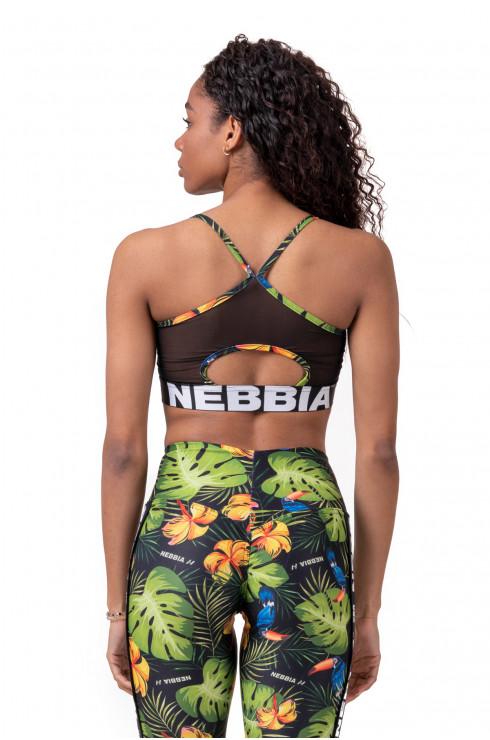 Nebbia WOMENS - Medium support sports bra - green 