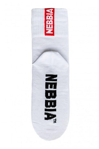 Nebbia EXTRA MILE crew socks 103 - White - Urban Gym Wear
