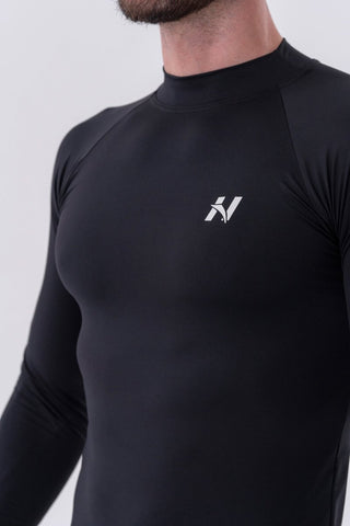 Nebbia Functional T-Shirt with Long Sleeves Active 328 - Black - Urban Gym Wear