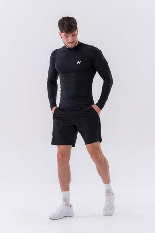 Nebbia Functional T-Shirt with Long Sleeves Active 328 - Black - Urban Gym Wear