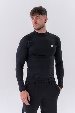 Nebbia Functional T-Shirt with Long Sleeves Active 328 - Black - Urban Gym Wear