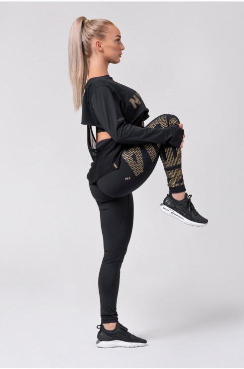 Nebbia Gold NEBBIA print leggings 827 - Black – Urban Gym Wear