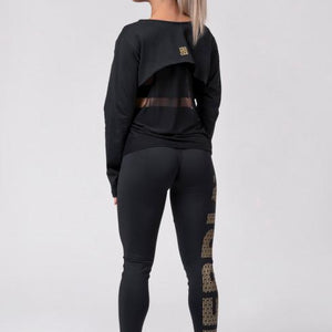 Nebbia Gold NEBBIA print leggings 827 - Black – Urban Gym Wear