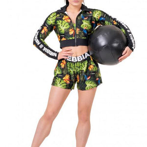 Nebbia High-Energy Double Layer Shorts 563 - Jungle Green - Urban Gym Wear