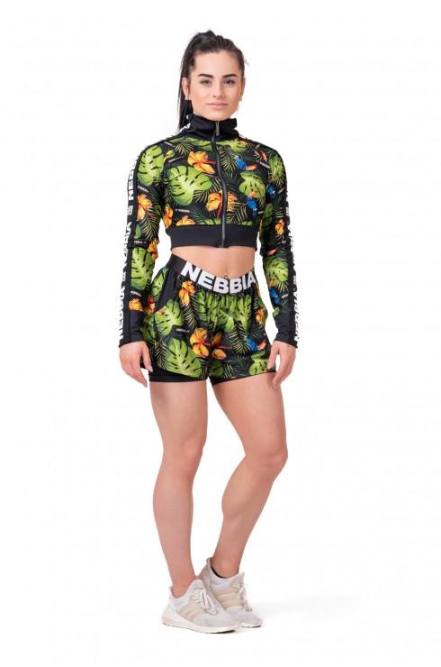 Nebbia High-Energy Double Layer Shorts 563 - Jungle Green - Urban Gym Wear