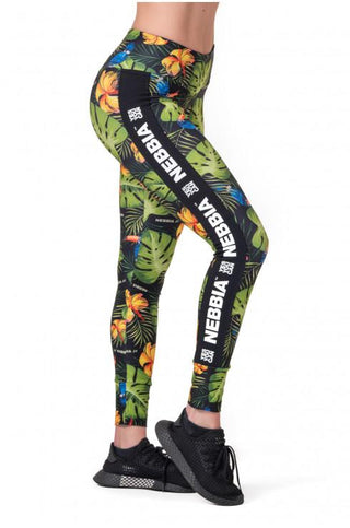 Nebbia High-Waist Performance Leggings 567 - Jungle Green - Urban Gym Wear