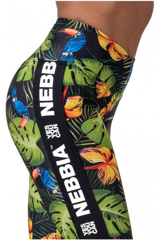 Nebbia High-Waist Performance Leggings 567 - Jungle Green - Urban Gym Wear