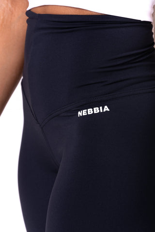 Nebbia High Waist Road Hero Biker Shorts 683 - Black - Urban Gym Wear