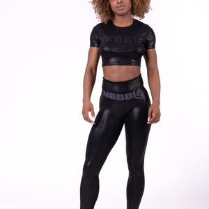 Nebbia High Waist Sandra D Glossy Leggings 656 - Black - Urban Gym Wear