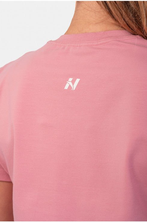 Nebbia Invisible Logo NEBBIA T-Shirt 602 - Old Rose - Urban Gym Wear