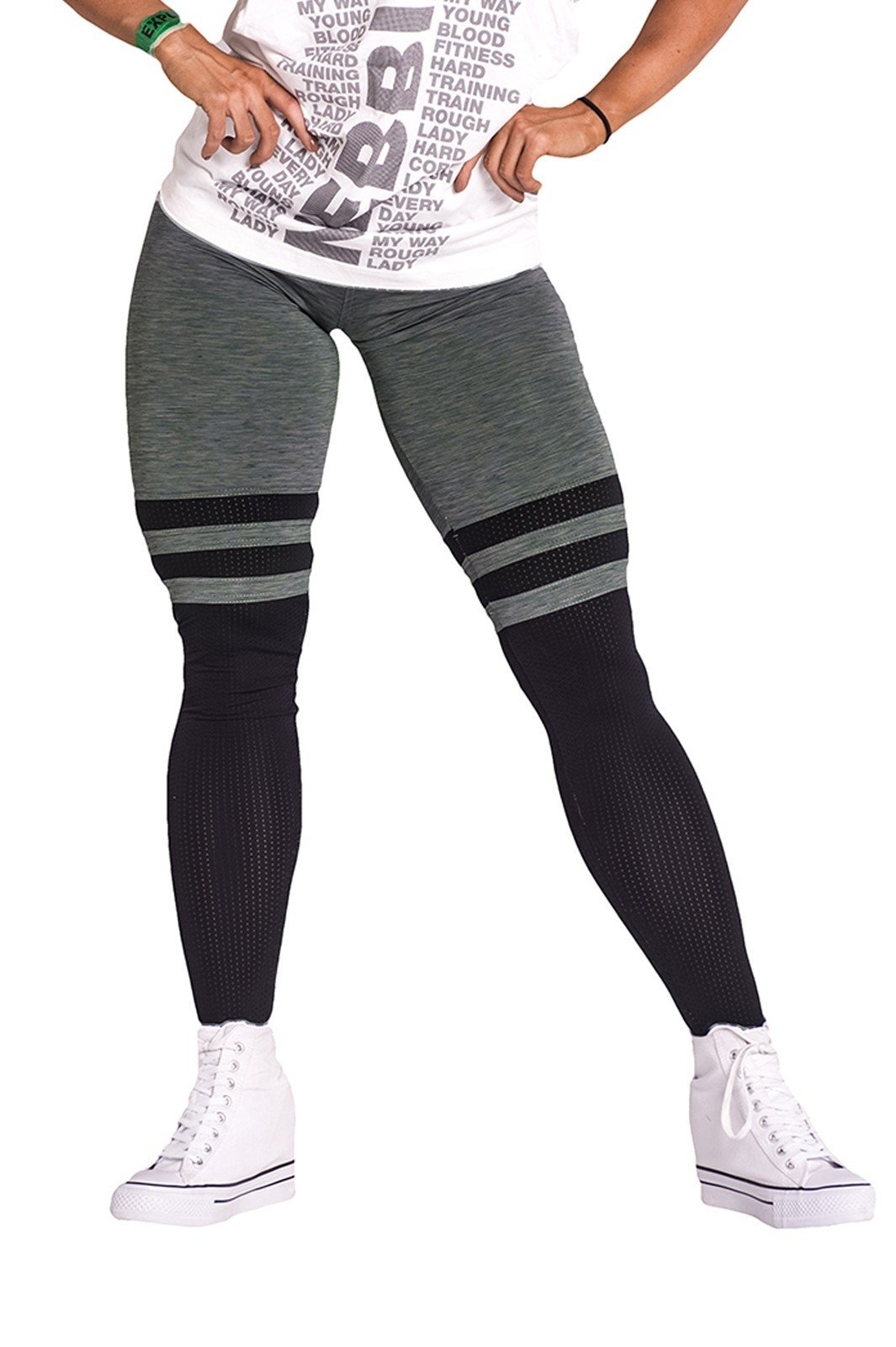 Nebbia Leggings Over The Knee 286 - Khaki - Urban Gym Wear