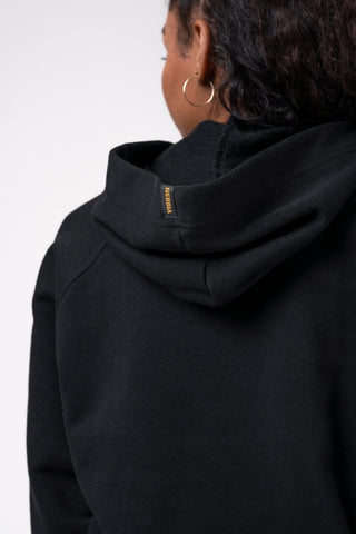 Nebbia Long hoodie Intense Focus 825 - Black - Urban Gym Wear