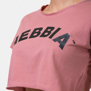 Nebbia Loose Fit & Sports Crop Top 583 - Old Rose - Urban Gym Wear