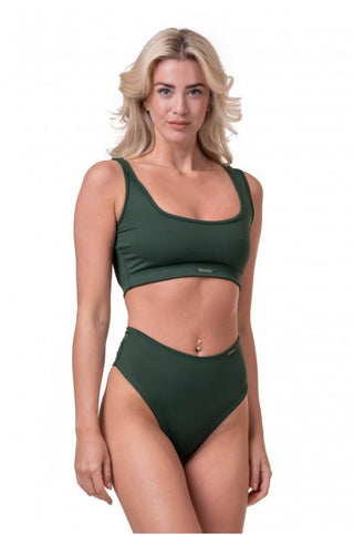 Nebbia Miami Sporty Bikini Bralette 554 - Dark Green - Urban Gym Wear