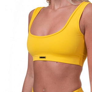 Nebbia Miami Sporty Bikini Bralette 554 - Yellow - Urban Gym Wear