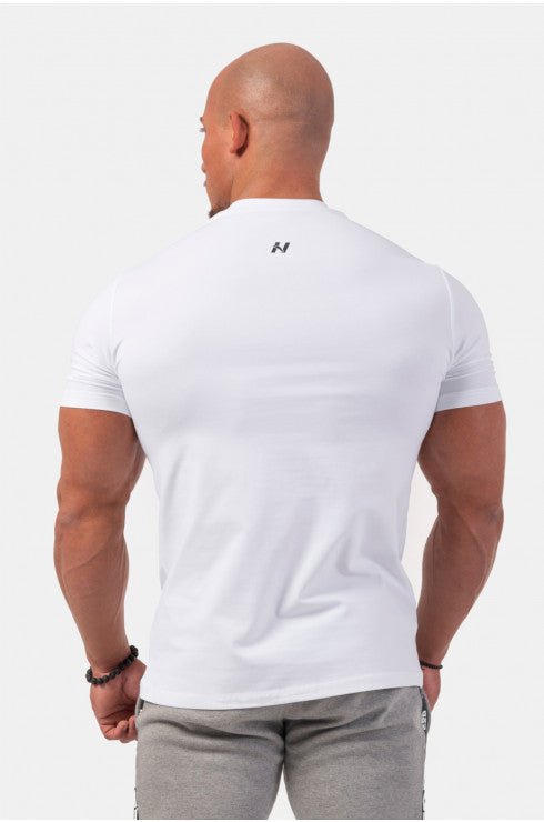 Nebbia Minimalist Logo NEBBIA T-Shirt 291 - White - Urban Gym Wear