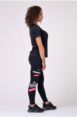 Nebbia NEBBIA Women's T-shirt 592 - Black - Urban Gym Wear