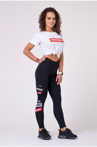 Nebbia NEBBIA Women's T-shirt 592 - White - Urban Gym Wear