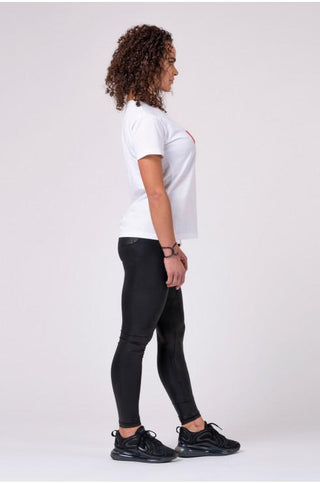 Nebbia NEBBIA Women's T-shirt 592 - White - Urban Gym Wear