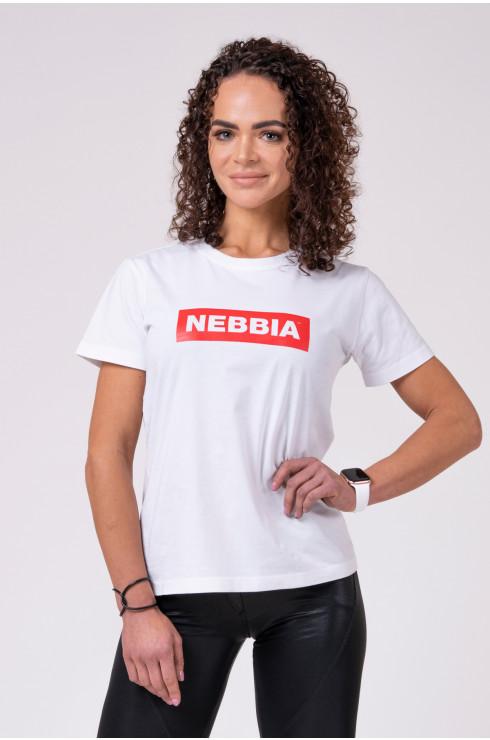 Nebbia NEBBIA Women's T-shirt 592 - White - Urban Gym Wear