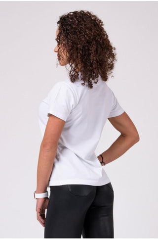 Nebbia NEBBIA Women's T-shirt 592 - White - Urban Gym Wear