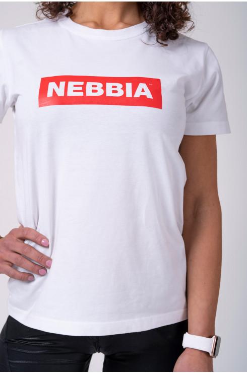 Nebbia NEBBIA Women's T-shirt 592 - White - Urban Gym Wear