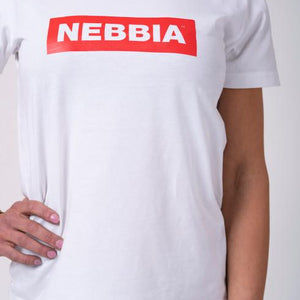 Nebbia NEBBIA Women's T-shirt 592 - White - Urban Gym Wear