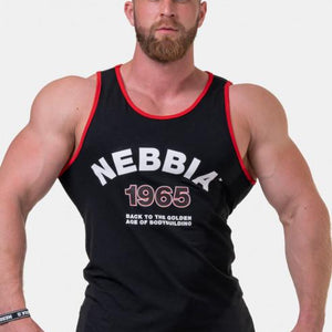 Nebbia Old School Muscle Tank Top 193 - Black - Urban Gym Wear
