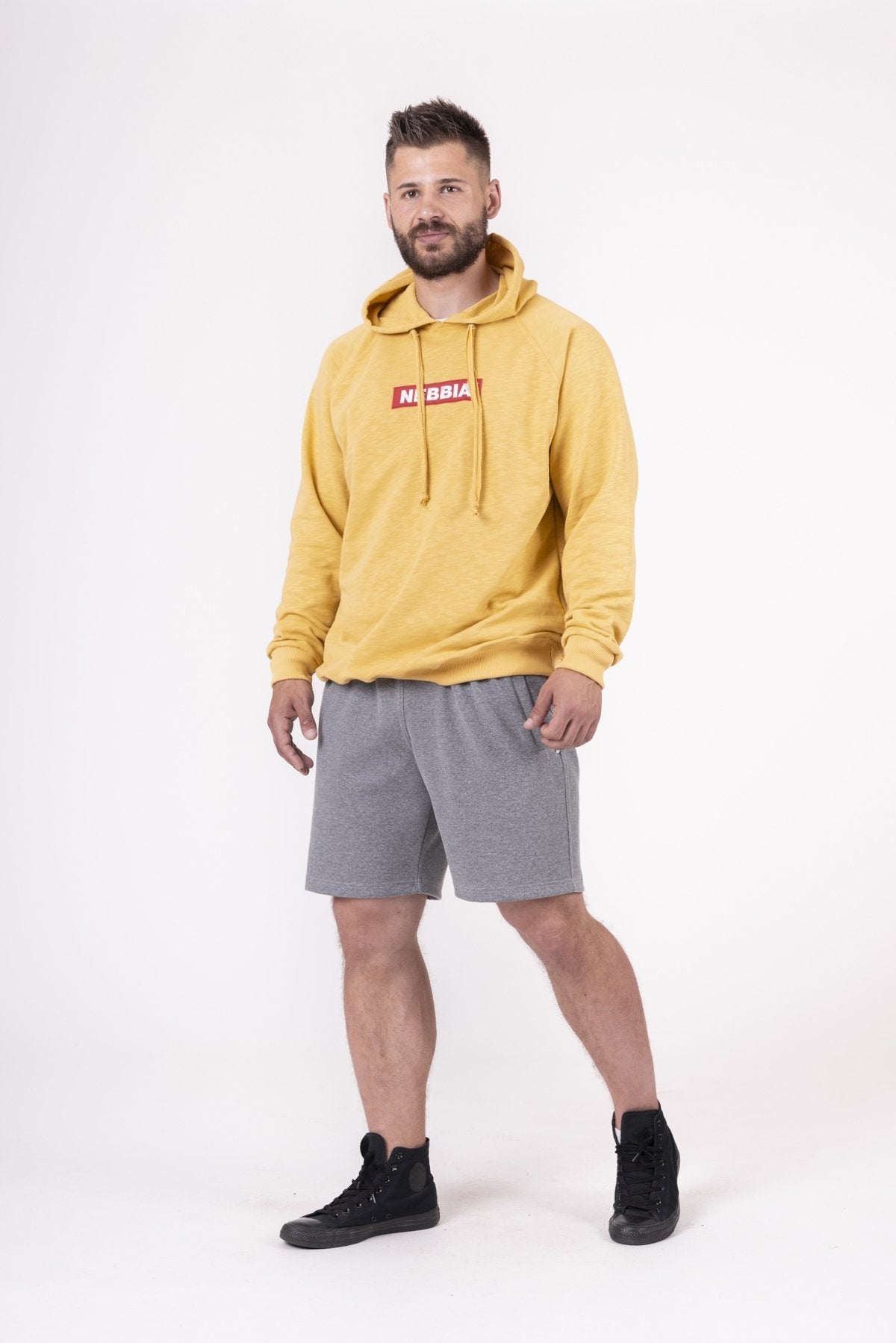 Nebbia Red Label Hoodie 149 - Mustard – Urban Gym Wear