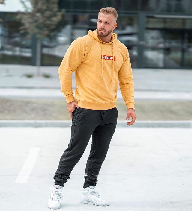 Nebbia Red Label Hoodie 149 - Mustard – Urban Gym Wear