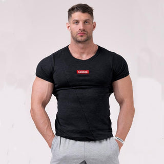 Nebbia Red Label Muscle Back T-shirt 172 - Black - Urban Gym Wear