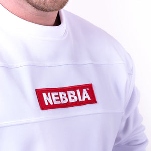 Nebbia Red Label Sweatshirt 148 - White - Urban Gym Wear