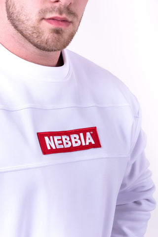 Nebbia Red Label Sweatshirt 148 - White - Urban Gym Wear