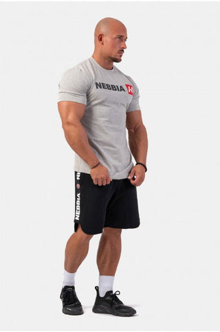 Nebbia Red N T-Shirt 292 - Light Grey - Urban Gym Wear