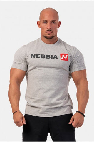Nebbia Red N T-Shirt 292 - Light Grey - Urban Gym Wear