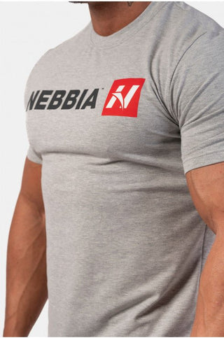 Nebbia Red N T-Shirt 292 - Light Grey - Urban Gym Wear