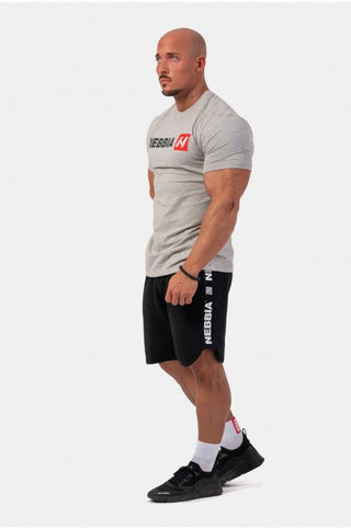 Nebbia Red N T-Shirt 292 - Light Grey - Urban Gym Wear