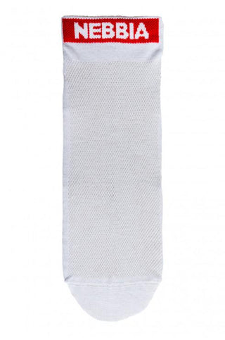 Nebbia SMASH IT ankle length socks 102 - White - Urban Gym Wear